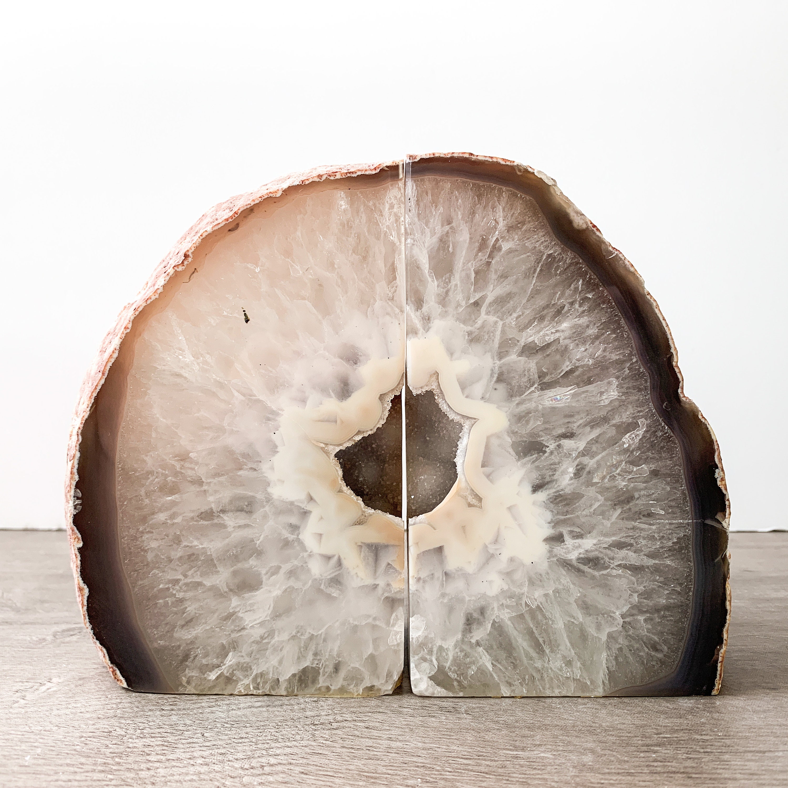 Large Agate Bookends Geode Bookends Natural Agate Book Ends Etsy