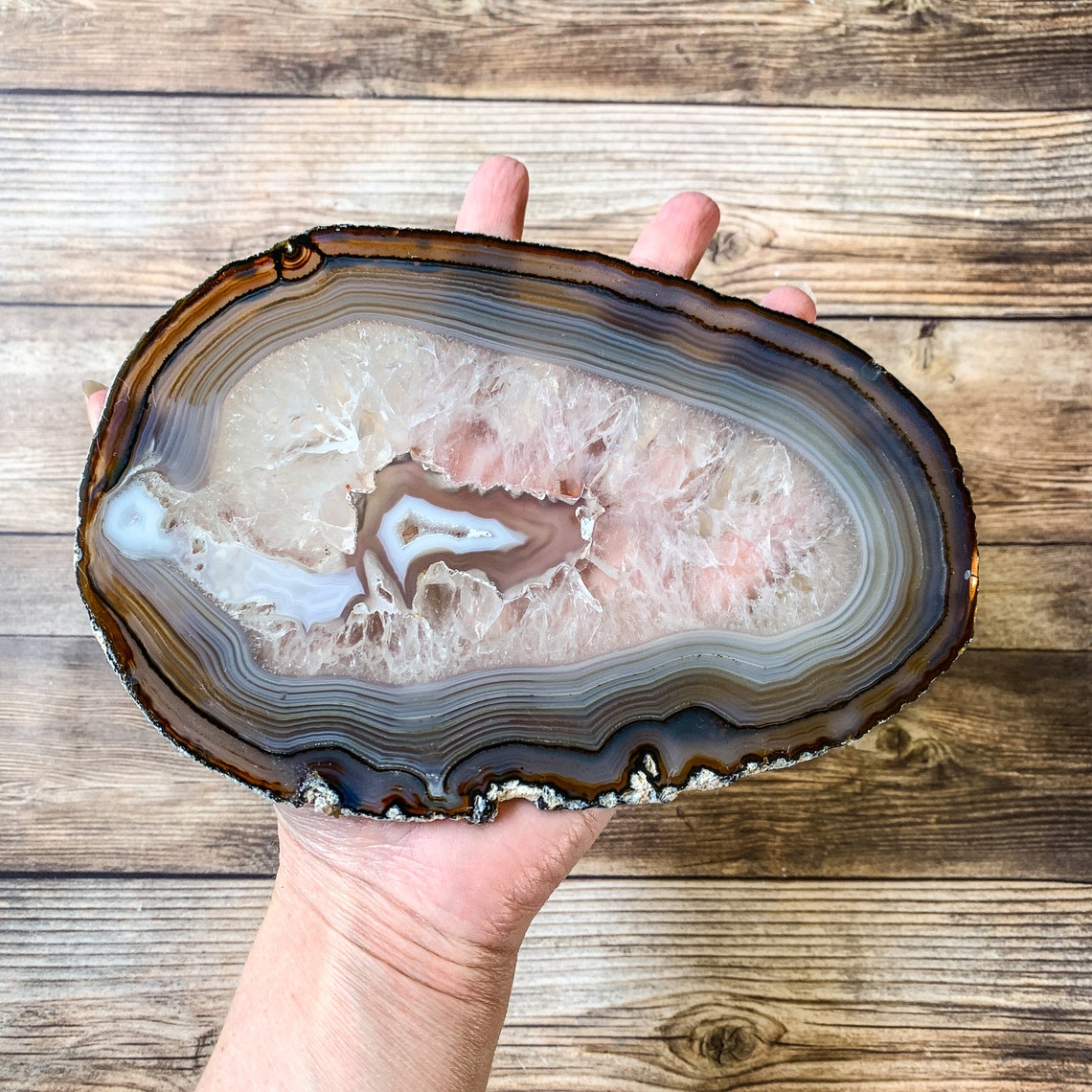 Extra Large Natural Agate Slice Geode Slab Mineral for Sale Etsy