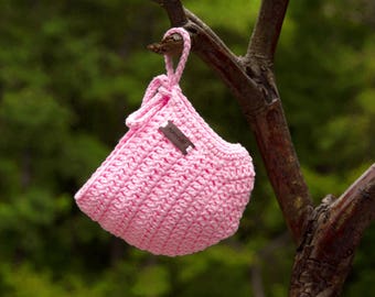 Pink Crochet Baby Bonnet – 100% Cotton Coming Home Hat
