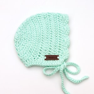 Baby Girl Bonnet, Baby Girl Hat Crochet, Baby Shower Gift, Gift For Niece, Baby Girl Gift