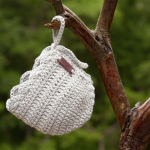 Newborn Crochet Hat for Baby Girl Babyshower Gift - Soft Cotton Baby Bonnet Girl - Infant Hats - Gray Ria Bonnet