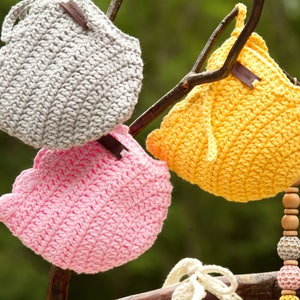 Crochet Baby Bonnet for Baby Girl Newborn Baby Girl Gift Soft Cotton Crochet Bonnet Infant Girl Hat Yellow Ria Bonnet image 5