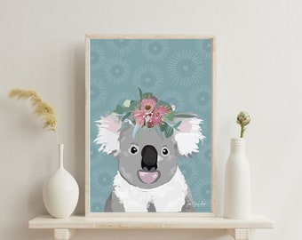 Koala art print