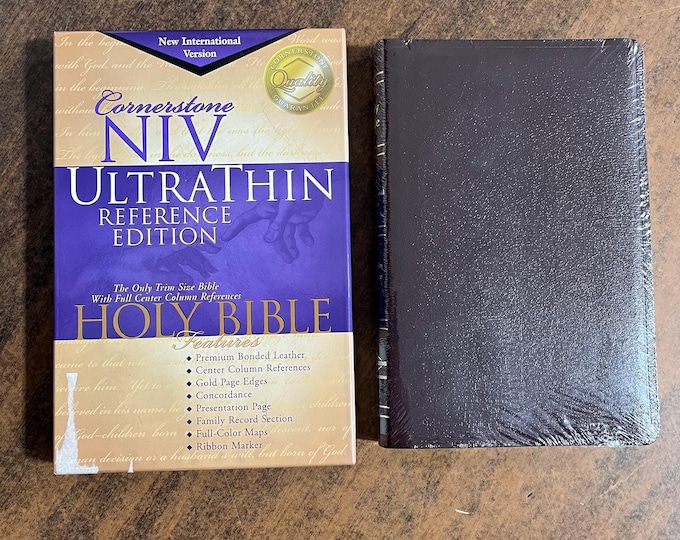Sealed* NIV 1984 Ultrathin Reference Bible - Burgundy Bonded Leather - Factory Sealed, out of print NIV