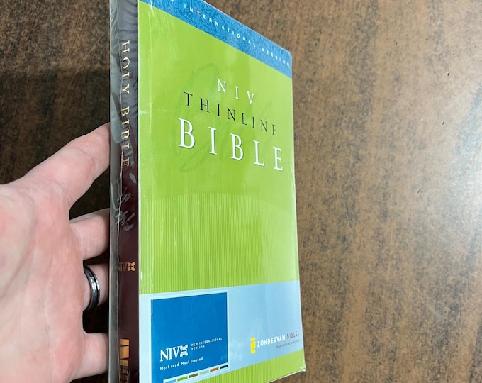 Sealed* NIV 1984 Thinline Bible - Burgundy Bonded Leather - Out of Print NIV Edition