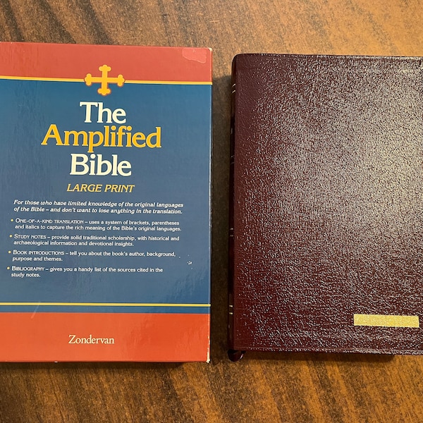 Amplified Bible Large Print 1987 Classic Etsy