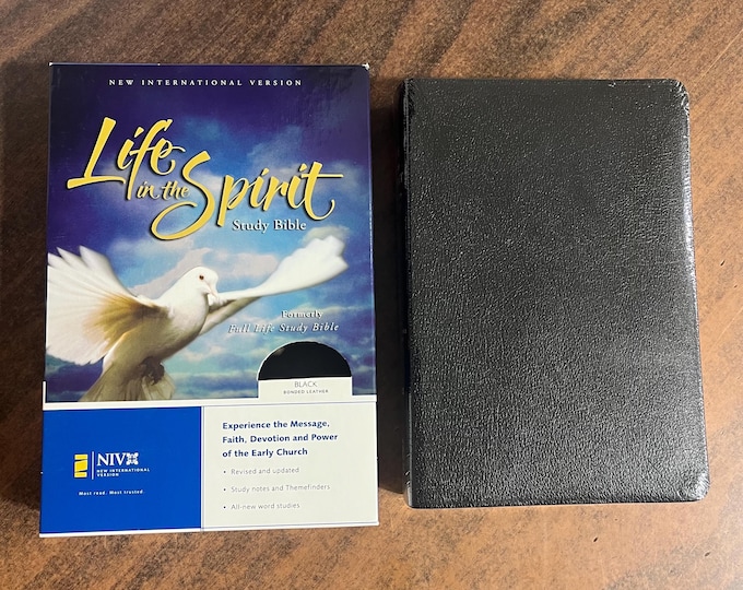 Sealed* NIV 1984 Life in the Spirit Study Bible - Black Bonded Leather - (Formerly Title: Full Life Study Bible) oop  84, isbn 9780310922438