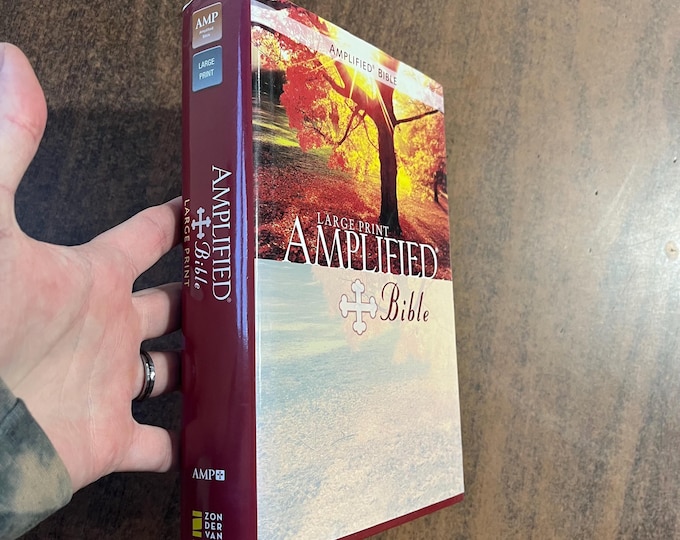 Amplified Classic 1987 Large Print Bible - Hardcover - out of print AMPC - 12 pt font