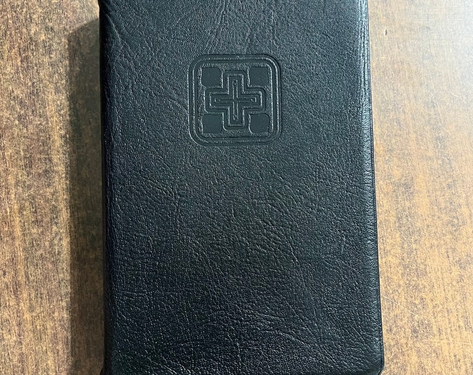 NIV 1984 Cambridge Bible, Double Column Text - Black Goatskin Genuine Leather - out of print NIV 84, British UK Celebration Edition 155/500