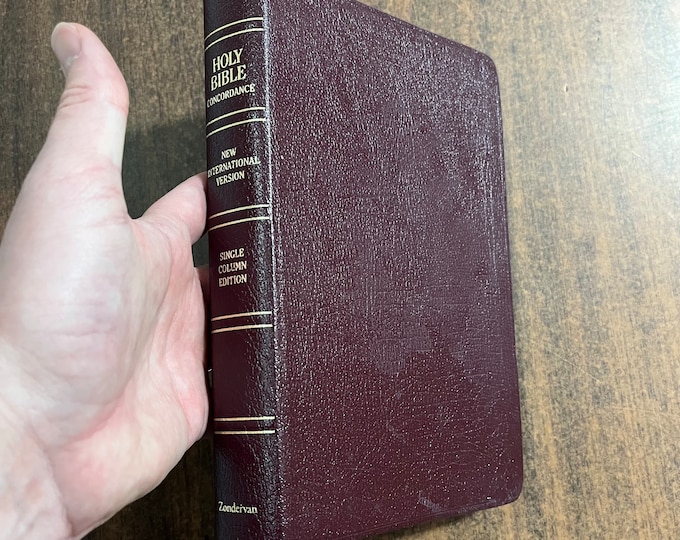 NIV 1984 Single Column Bible - Burgundy Bonded Leather - out of print NIV - ISBN 0310920175