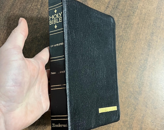Amplified Classic 1987 / KJV Parallel Bible - Black Bonded Leather - out of print AMPC