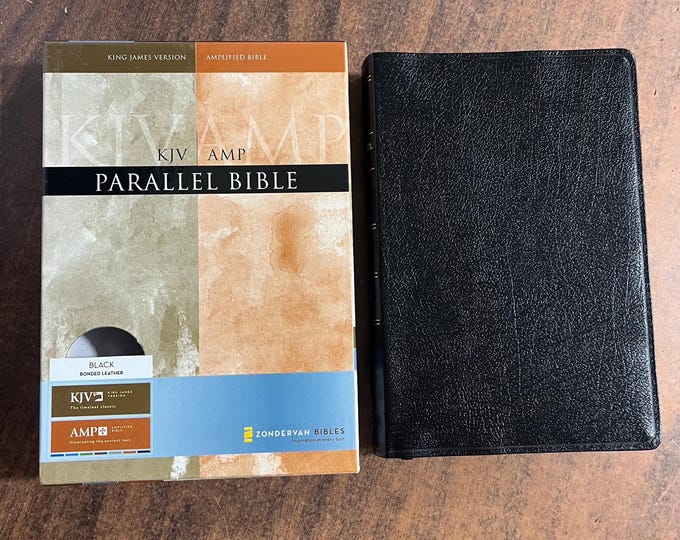 Amplified Classic 1987 / KJV Parallel Bible - Black Bonded Leather - out of print AMPC