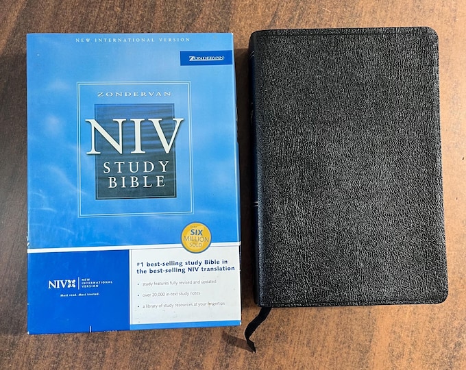 NIV 1984 Study Bible - Black Bonded Leather - Out of Print NIV 0310929571