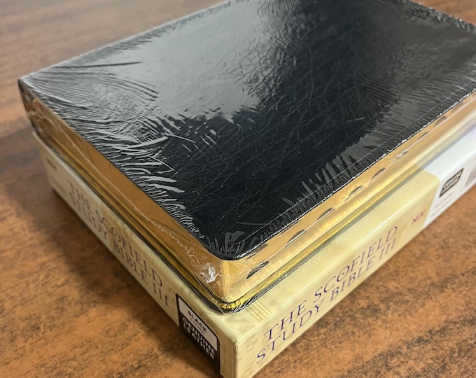 Sealed* NIV 1984 Scofield Study Bible Thumb Indexed - Black Genuine Leather - Out of Print NIV
