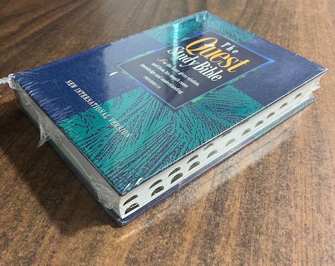 Factory Sealed* NIV 1984 Quest Study Bible Thumb Indexed - Hardcover - Out of Print NIV