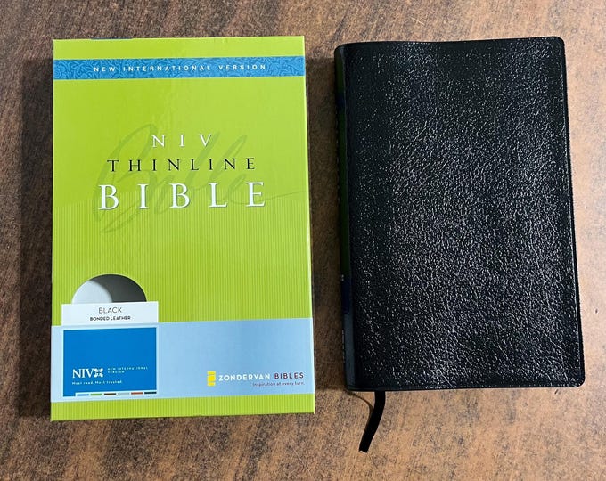 NIV 1984 Thinline Bible - Black Bonded Leather - Out of Print NIV Edition 0310935644
