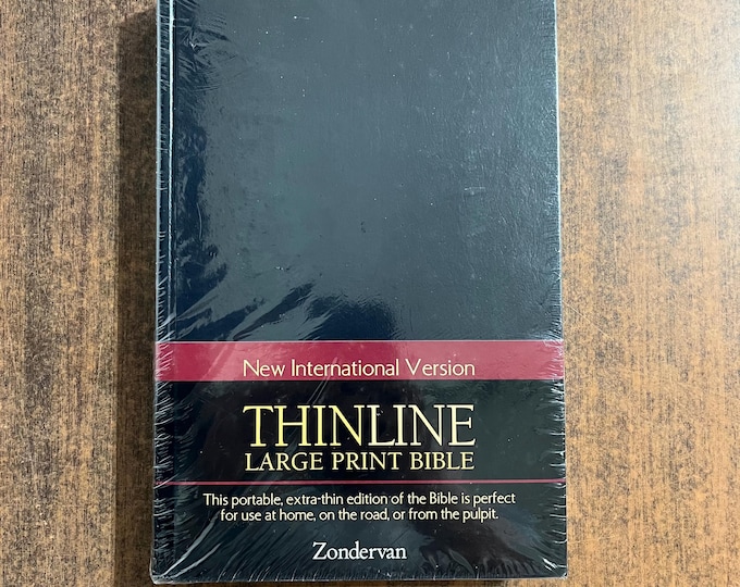 NIV 1984 Large Print Thinline Bible - Hardcover, still factory sealed - Out of Print NIV New International Version