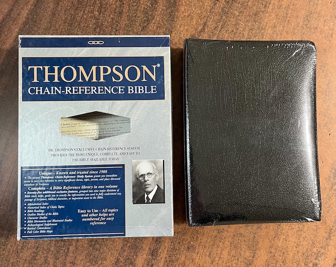 Sealed* NIV 1984 Thompson Chain Reference Bible, Regular Size - Black Bonded Leather - Out of Print NIV 84