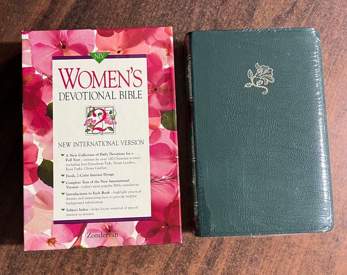 Factory Sealed* NIV 1984 Womens Devotional Bible - Spruce Green Bonded Leather - Out of Print NIV 84
