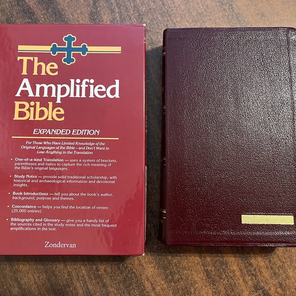 1987 Classic Amplified Bible Etsy