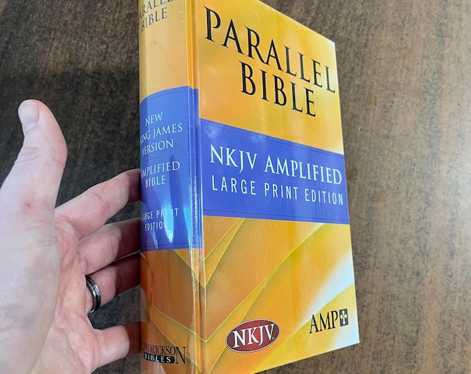 Amplified Classic 1987 / NKJV Parallel Large Print Bible - HardCover - out of print AMPC - Factory Sealed
