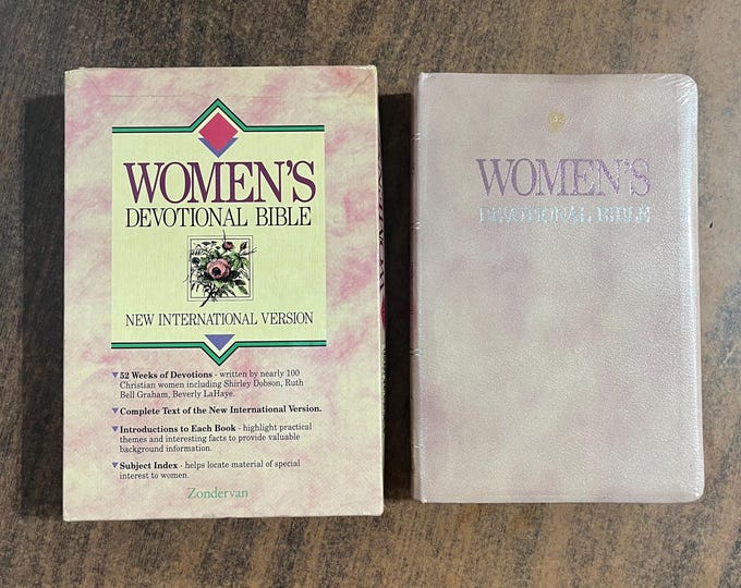 NIV 1984 Womens Devotional Bible - Tea Rose (Pink) Bonded Leather - Out of Print NIV 84