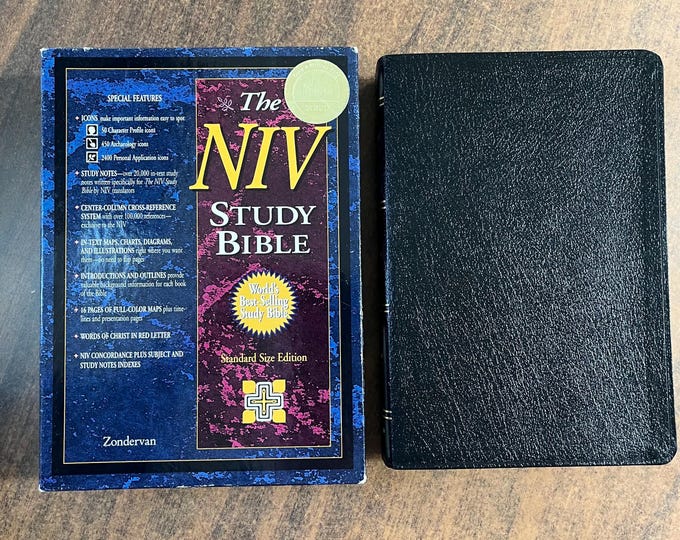 NIV 1984 Study Bible - Black Bonded Leather - Out of Print NIV 84 0310925703