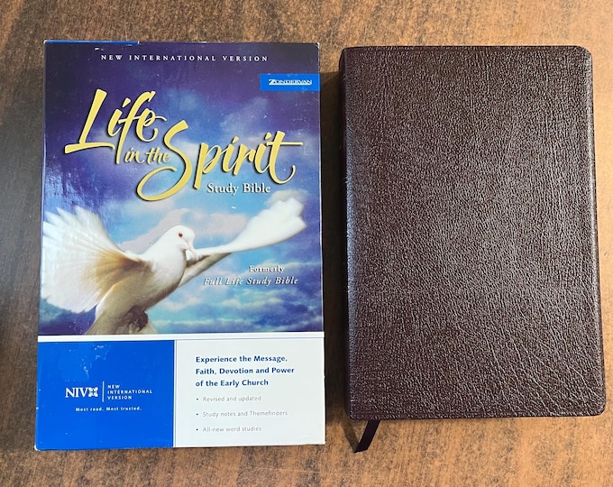 NIV 1984 Life in the Spirit Study Bible - Burgundy Bonded Leather - (Formerly Title: Full Life Study Bible) oop  84, isbn 0310922445