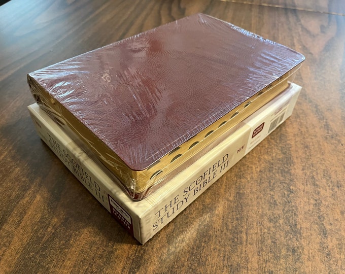 Sealed* NIV 1984 Scofield Study Bible Thumb Indexed - Burgundy Bonded Leather - Out of Print NIV