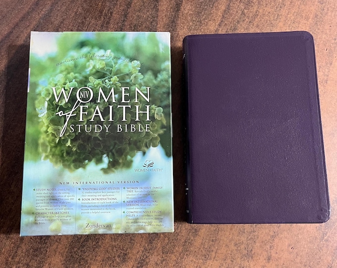 NIV 1984 Women of Faith Study Bible - Violet Bonded Leather - Out of Print NIV 84 - 0310918855
