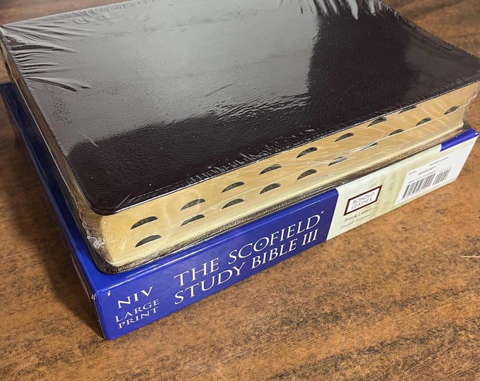 Sealed* NIV 1984 Scofield Study Bible Large Print Thumb Indexed - Burgundy Bonded Leather - Out of Print NIV