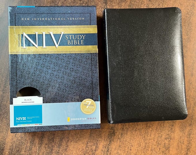Sealed* NIV 1984 Study Bible - Black Bonded Leather - Out of Print NIV 84, 2008 notes