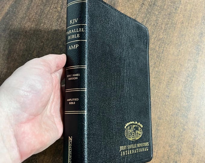 Amplified Classic 1987 / KJV Parallel Bible - Black Bonded Leather - out of print AMPC