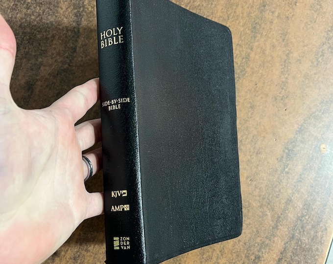 Amplified Classic 1987 / KJV Parallel Bible - Black Bonded Leather - out of print AMPC 9780310443339