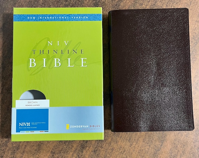 NIV 1984 Thinline Bible - Brown Bonded Leather - Out of Print NIV Edition 9780310948575