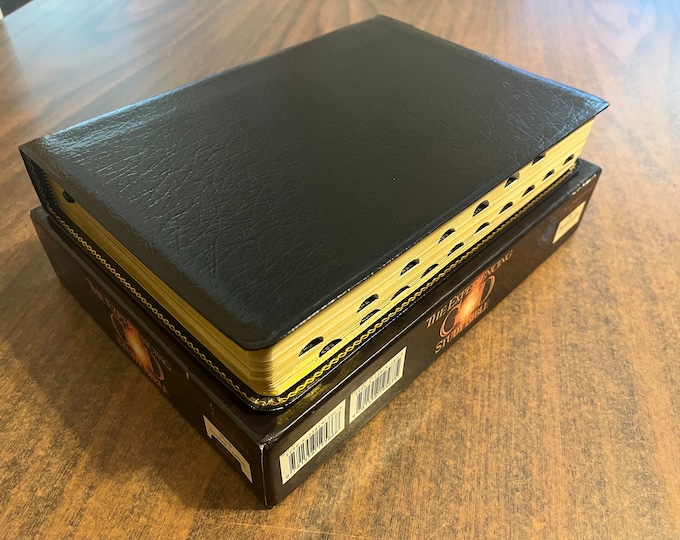 NIV 1984 Experiencing God Study Bible Thumb Indexed - Black Bonded Leather - Out of Print NIV