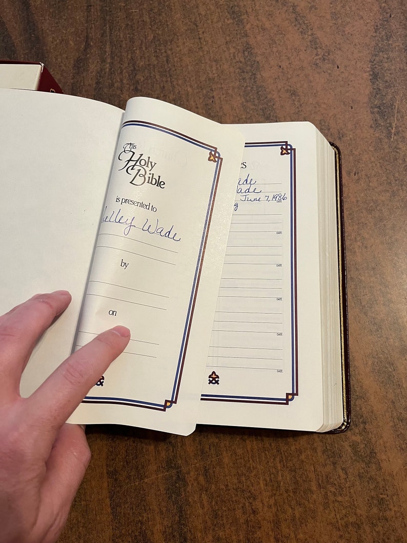 Amplified Classic 1987 Bible Burgundy Top Grain Genuine Leather Out of Print AMPC Etsy