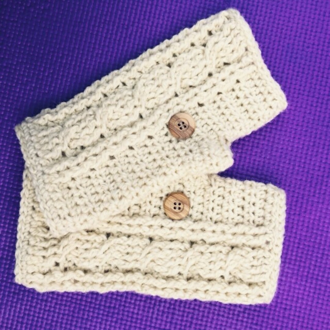 Cabled Texting Fingerless Gloves - Etsy