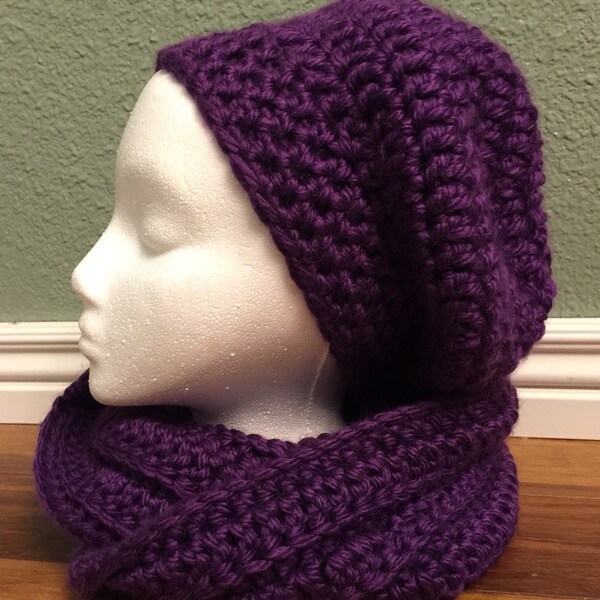 Infinity capucha bufanda y conjunto Slouchy