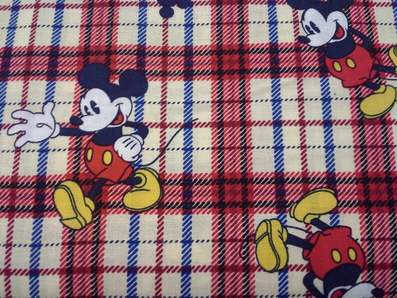 Boppy Cover Mickey Mouse Disney Plaid Nursing Pillow Etsy