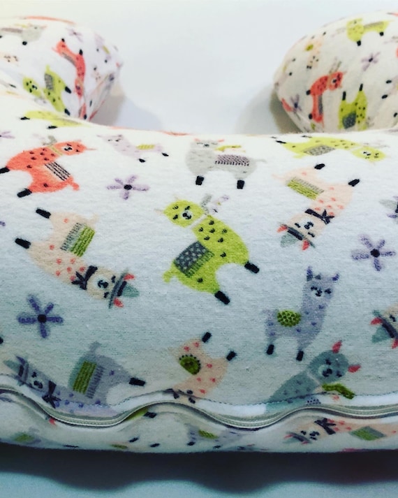 Alpaca Llama Boppy Cover Flannel Breastfeeding Pillow Cover Etsy