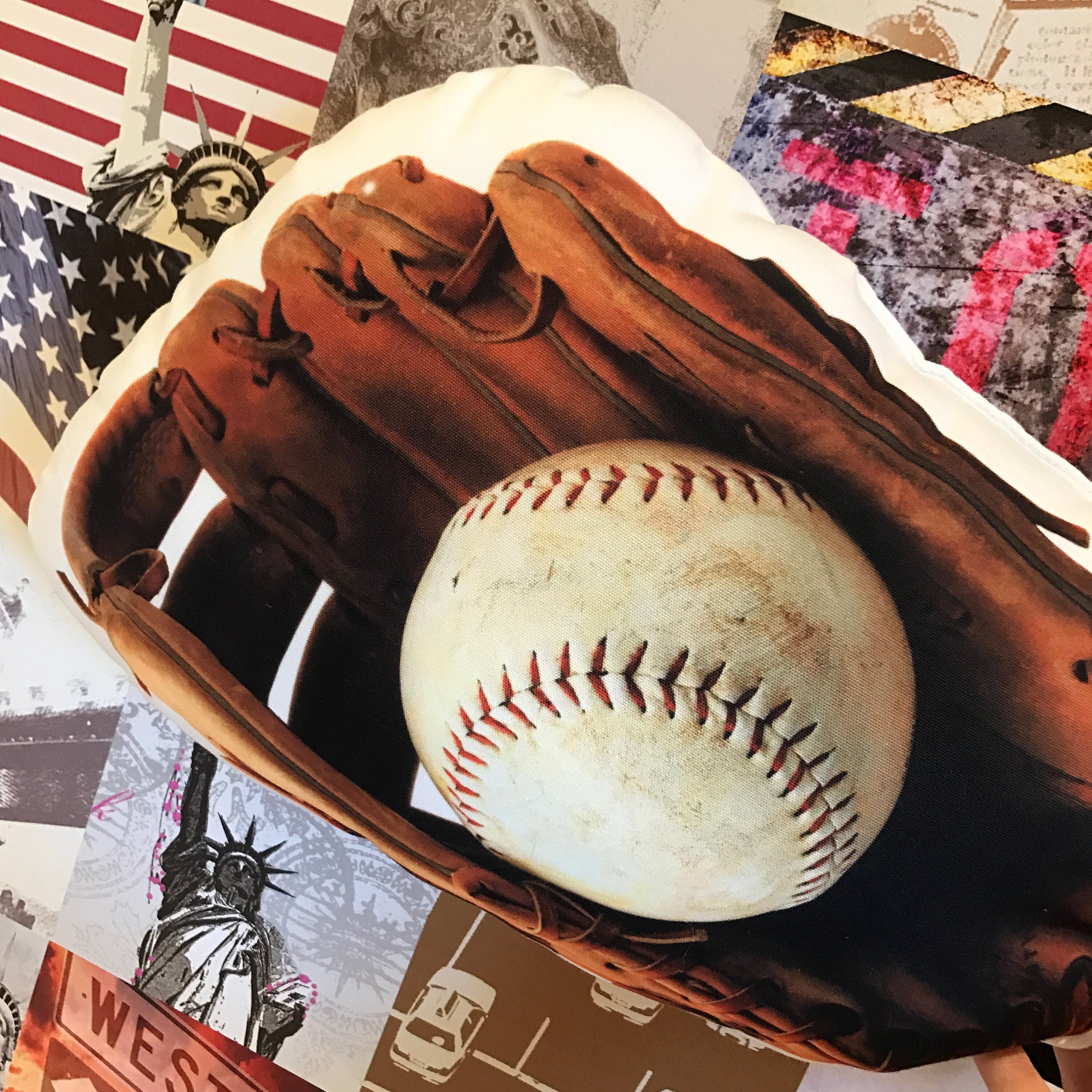 Baseball Glove Pillow Baseball Glove Cushion Baseball Glove Etsy