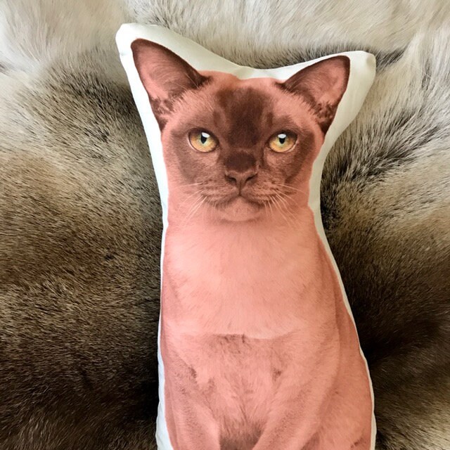 Burmese Cat Jumbo Stuffed Animals Cat Shaped Body Pillow Pet Etsy