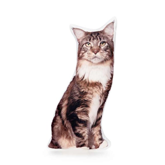 Maine Coon Cat Cushion Cat Lovers Cat Gifts Merry Etsy
