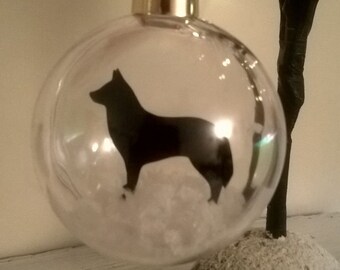 Staffordshire Bull Terrier Silhouette in the Snow Pet ...