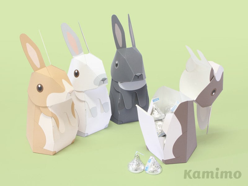 Коробочка в виде кролика