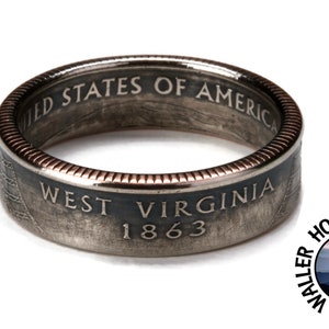 West Virginia State Quarter Ring