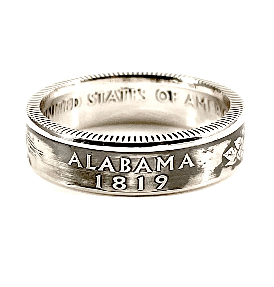 State Coin Rings Coin Ring / Alabama / 90% Silver Proof / State Coin Rings / Alabama ...