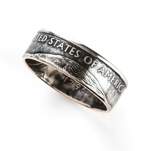 Coin Ring / United States of America / quarter jewelry / statement jewelry /