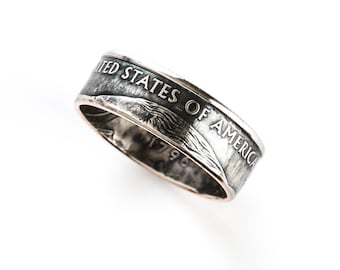 Coin Ring / United States of America / quarter jewelry / statement jewelry /